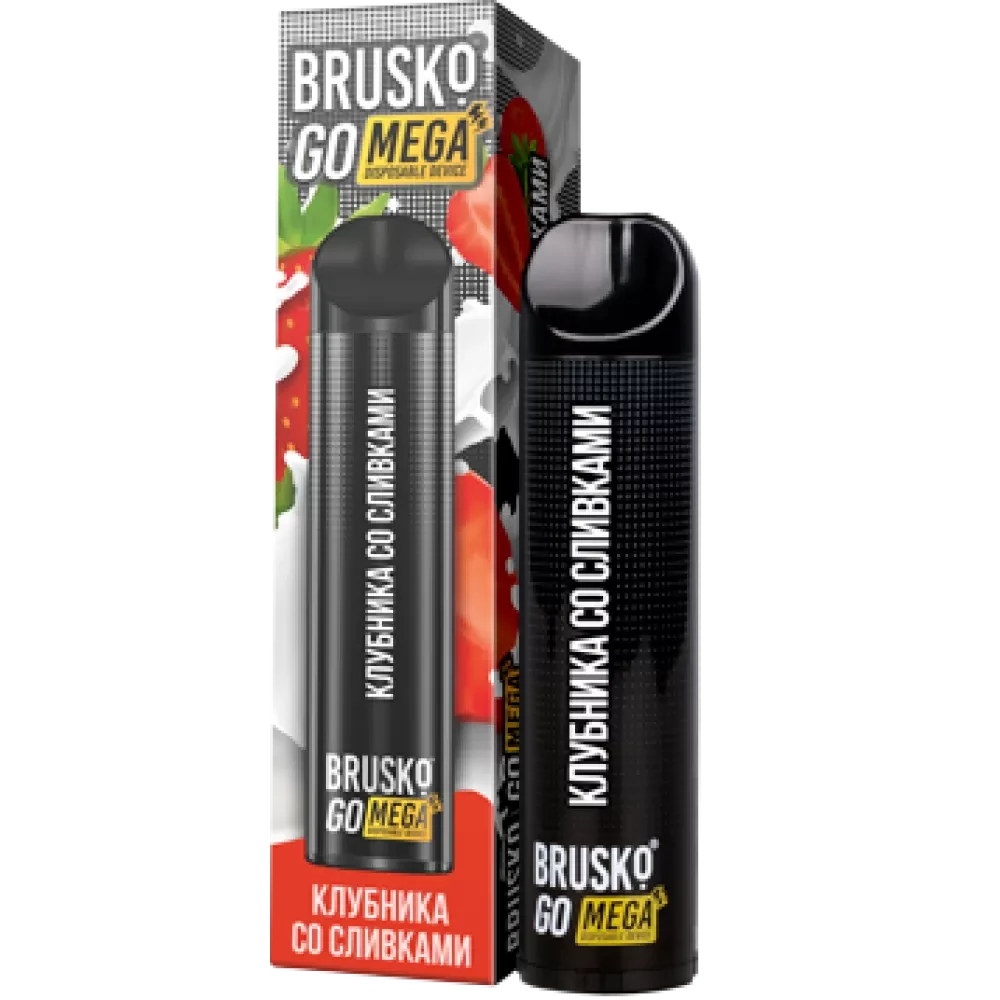 Brusko GO Mega - Клубника со сливками