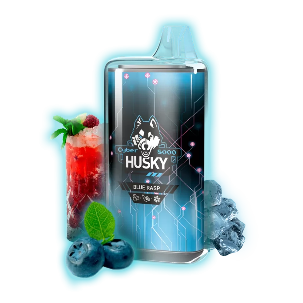 Husky Cyber 8000 - Blue rasp (черника. малиновый лимонад)