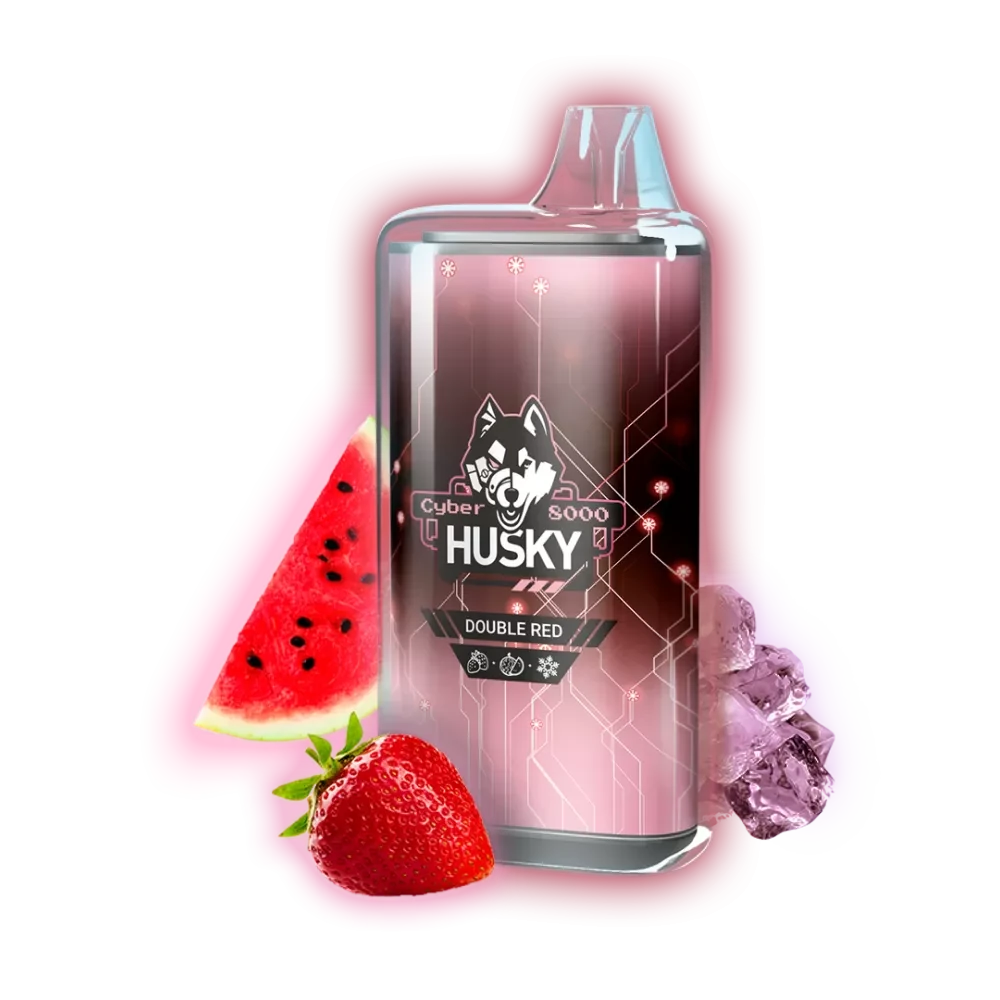 Husky Cyber 8000 - Double red (клубника. арбуз)