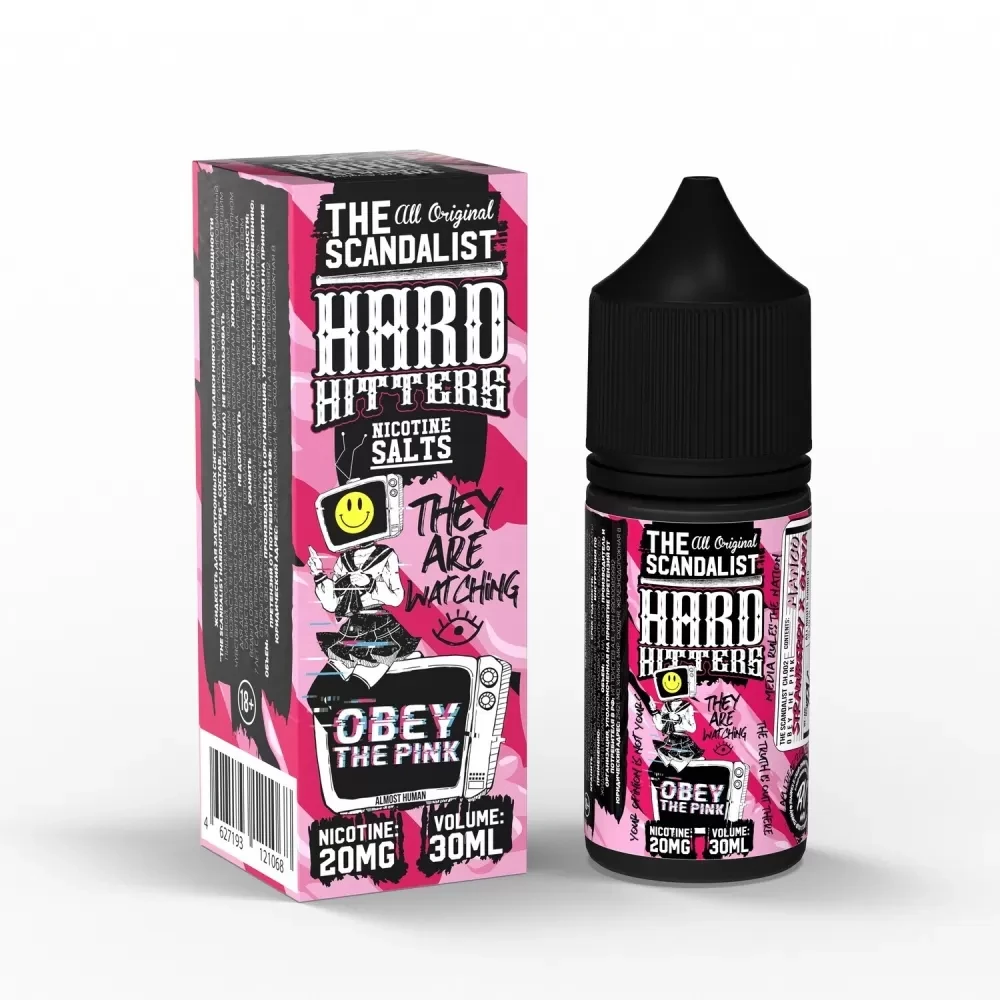 Жидкость The Scandalist Hard Hitters Salt 30 мл. 20 мг. - Obey The Pink (Гуава Клубника Манго)