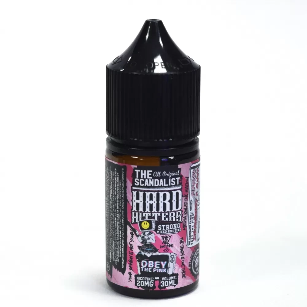 Жидкость The Scandalist Hard Hitters Salt Strong 30 мл. 40 мг. - Obey The Pink (Гуава Клубника Манго)