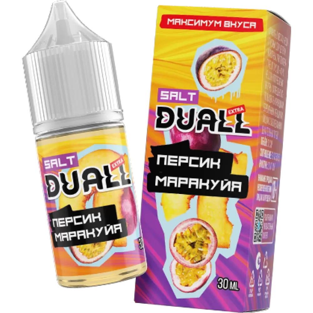 Жидкость Duall Salt Extra Hard 30 мл. 50 мг. - Персик Маракуйя