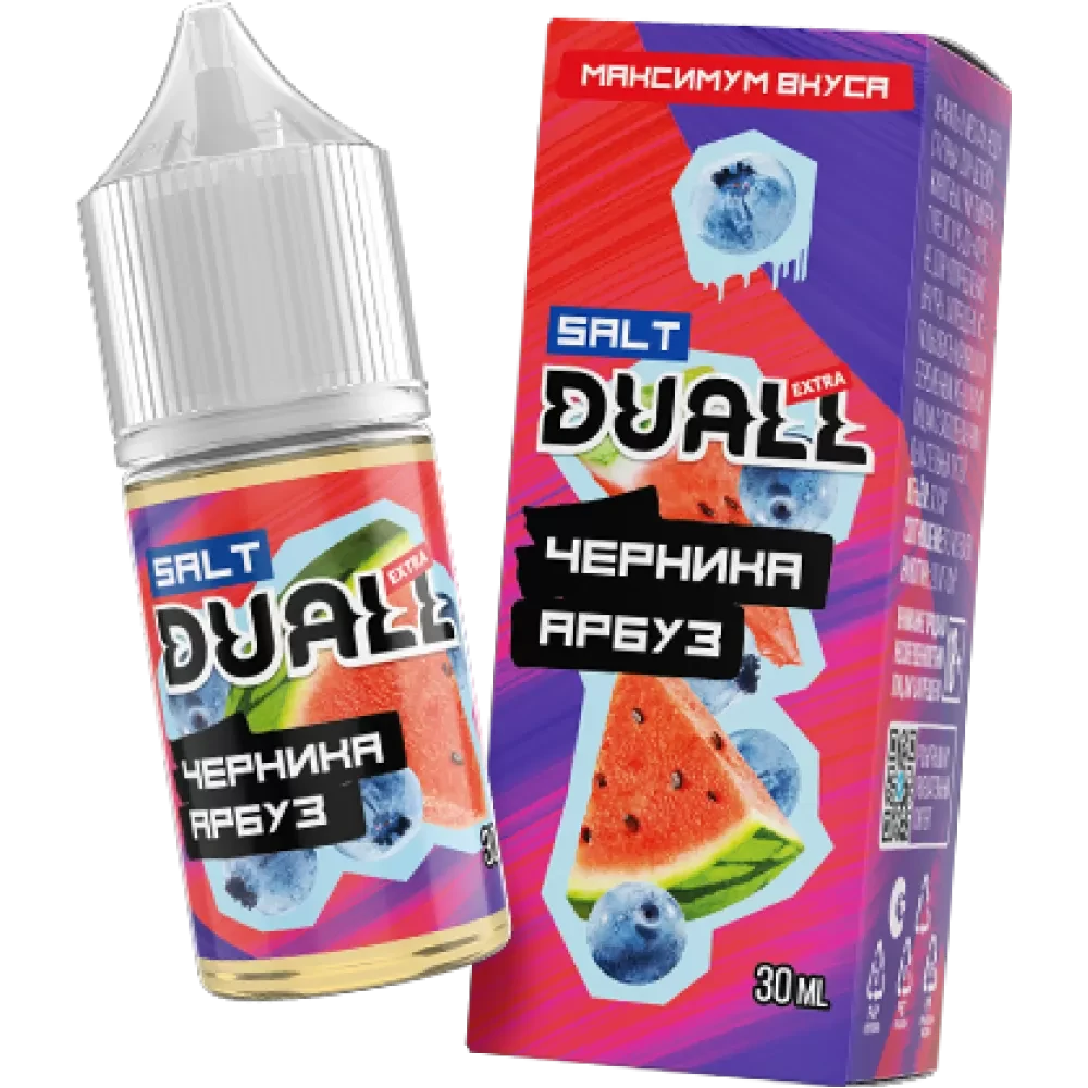 Жидкость Duall Salt Extra Light 30 мл. 20 мг. - Черника Арбуз