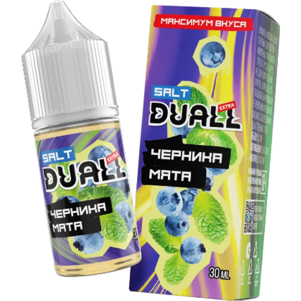 Жидкость Duall Salt Extra Light 30 мл. 20 мг. - Черника мята