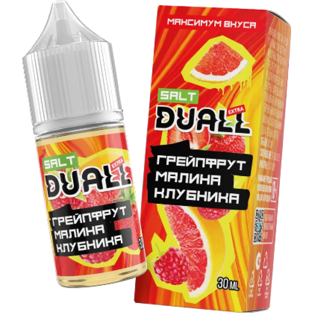 Жидкость Duall Salt Extra Light 30 мл. 20 мг. - Грейпфрут Малина Клубника