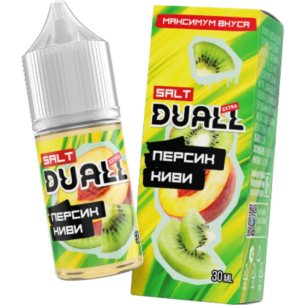 Жидкость Duall Salt Extra Light 30 мл. 20 мг. - Персик Киви