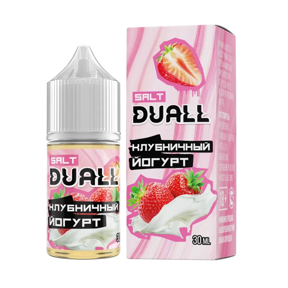 Жидкость Duall Salt Hard 30 мл. 50 мг. - Клубничный Йогурт