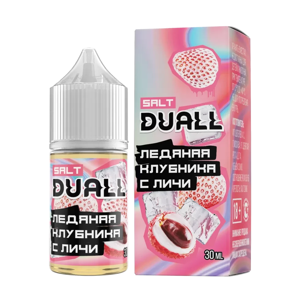Жидкость Duall Salt Hard 30 мл. 50 мг. - Ледяная Клубника С Личи