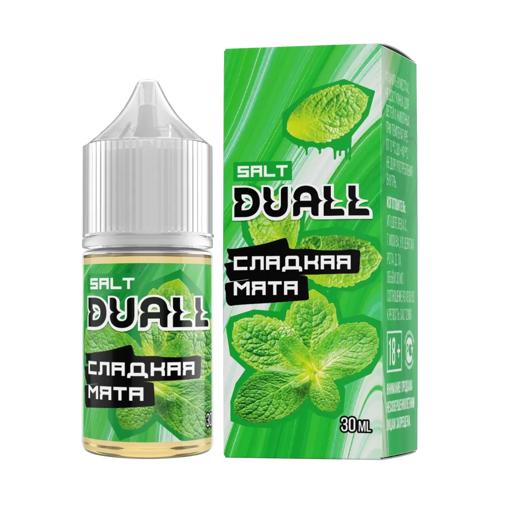 Жидкость Duall Salt Hard 30 мл. 50 мг. - Сладкая Мята