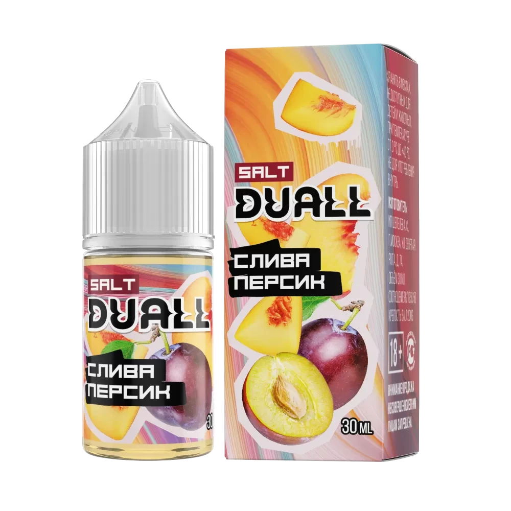 Жидкость Duall Salt Hard 30 мл. 50 мг. - Слива Персик