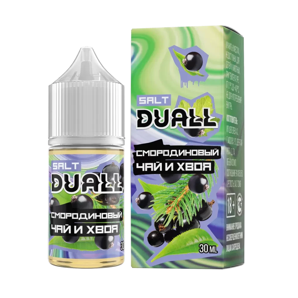 Жидкость Duall Salt Hard 30 мл. 50 мг. - Смородиновый Чай И Хвоя