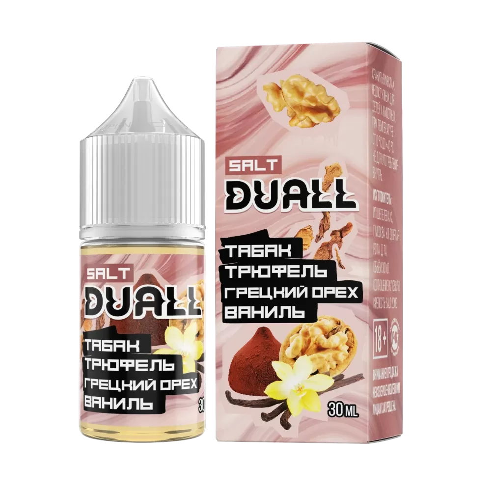 Жидкость Duall Salt Hard 30 мл. 50 мг. - Табак Трюфель Грецкий Орех Ваниль