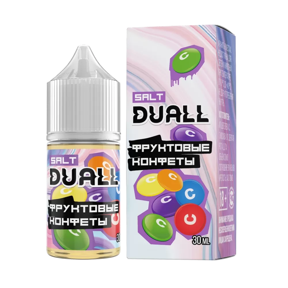 Жидкость Duall Salt Light 30 мл. 20 мг. - Фруктовые Конфеты