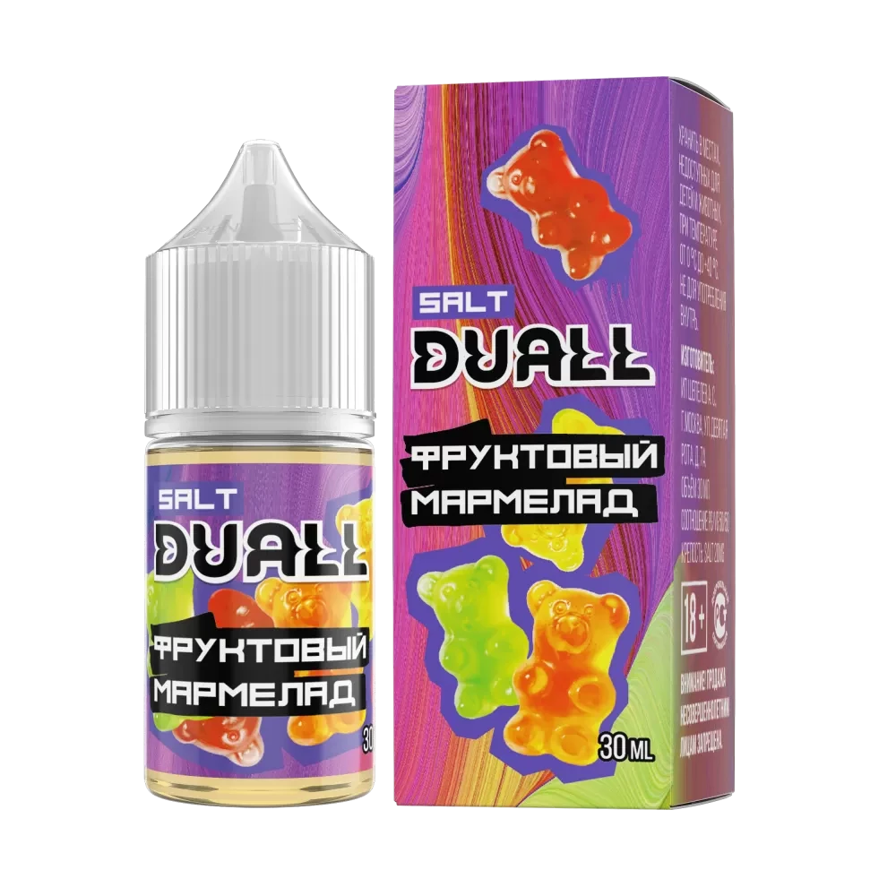 Жидкость Duall Salt Light 30 мл. 20 мг. - Фруктовый Мармелад
