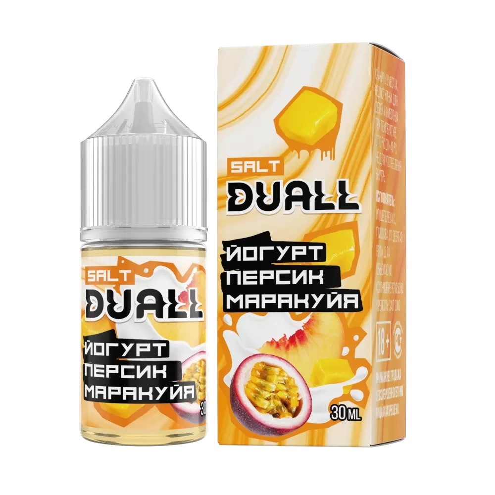 Жидкость Duall Salt Light 30 мл. 20 мг. - Йогурт Персик Маракуйя