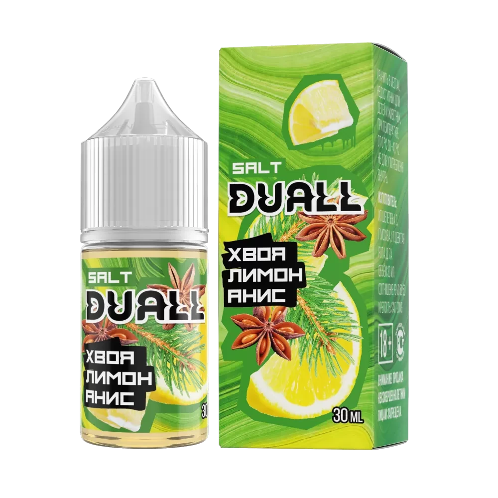 Жидкость Duall Salt Light 30 мл. 20 мг. - Хвоя Лимон Анис