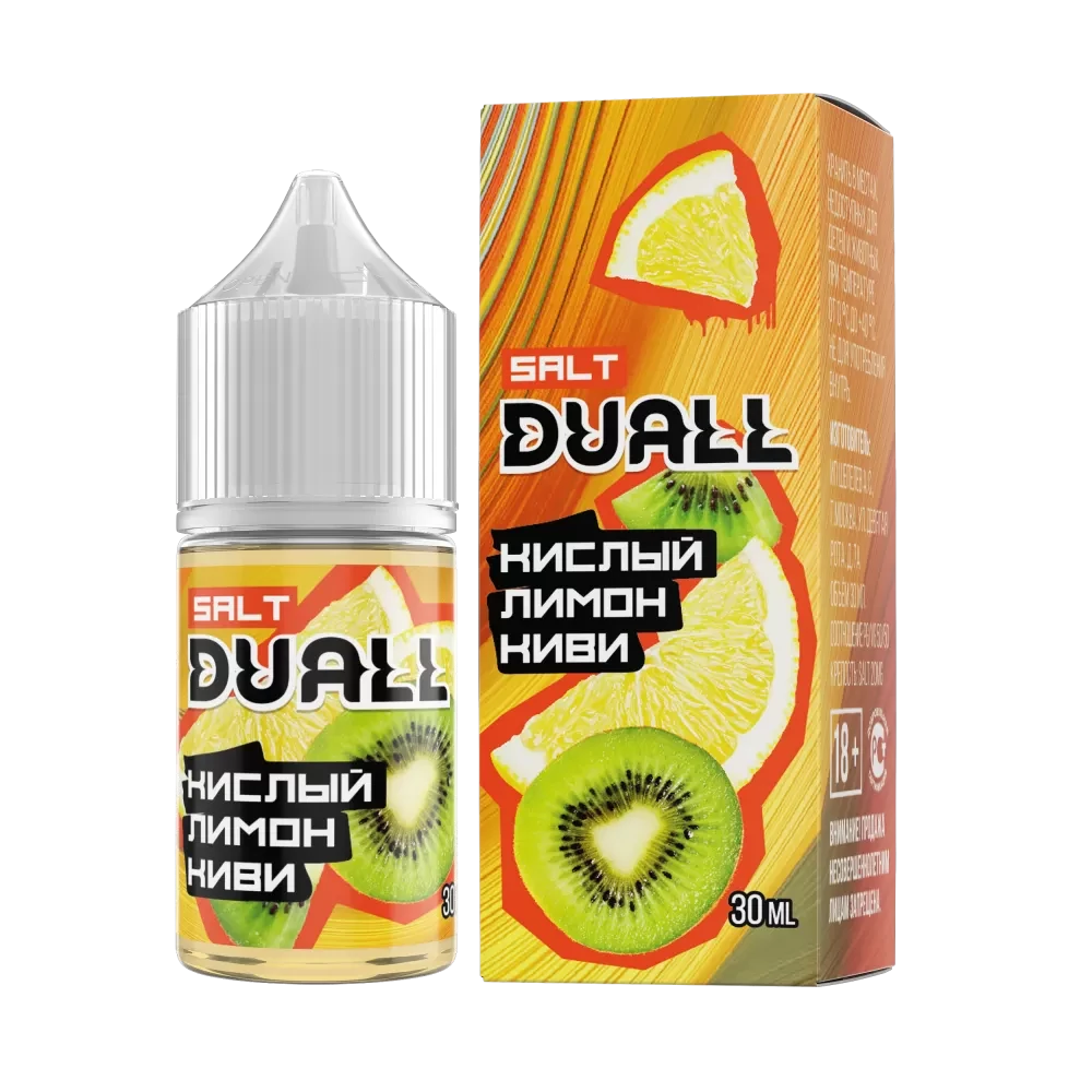 Жидкость Duall Salt Light 30 мл. 20 мг. - Кислый Лимон Киви