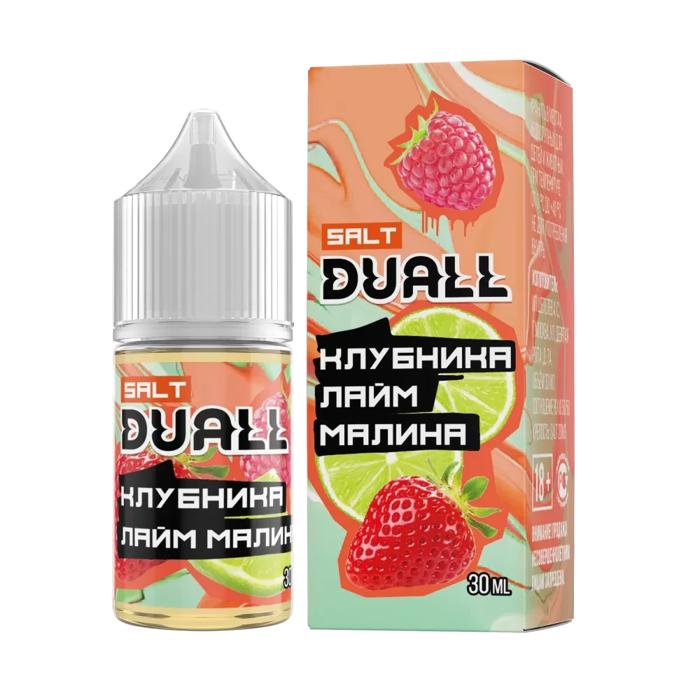 Жидкость Duall Salt Light 30 мл. 20 мг. - Клубника Лайм Малина