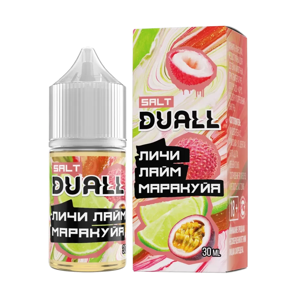 Жидкость Duall Salt Light 30 мл. 20 мг. - Личи Лайм Маракуйя