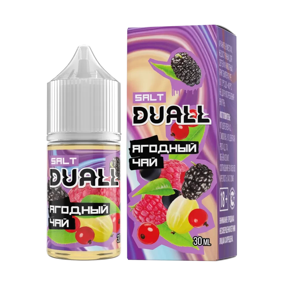 Жидкость Duall Salt Light 30 мл. 20 мг. - Ягодный Чай