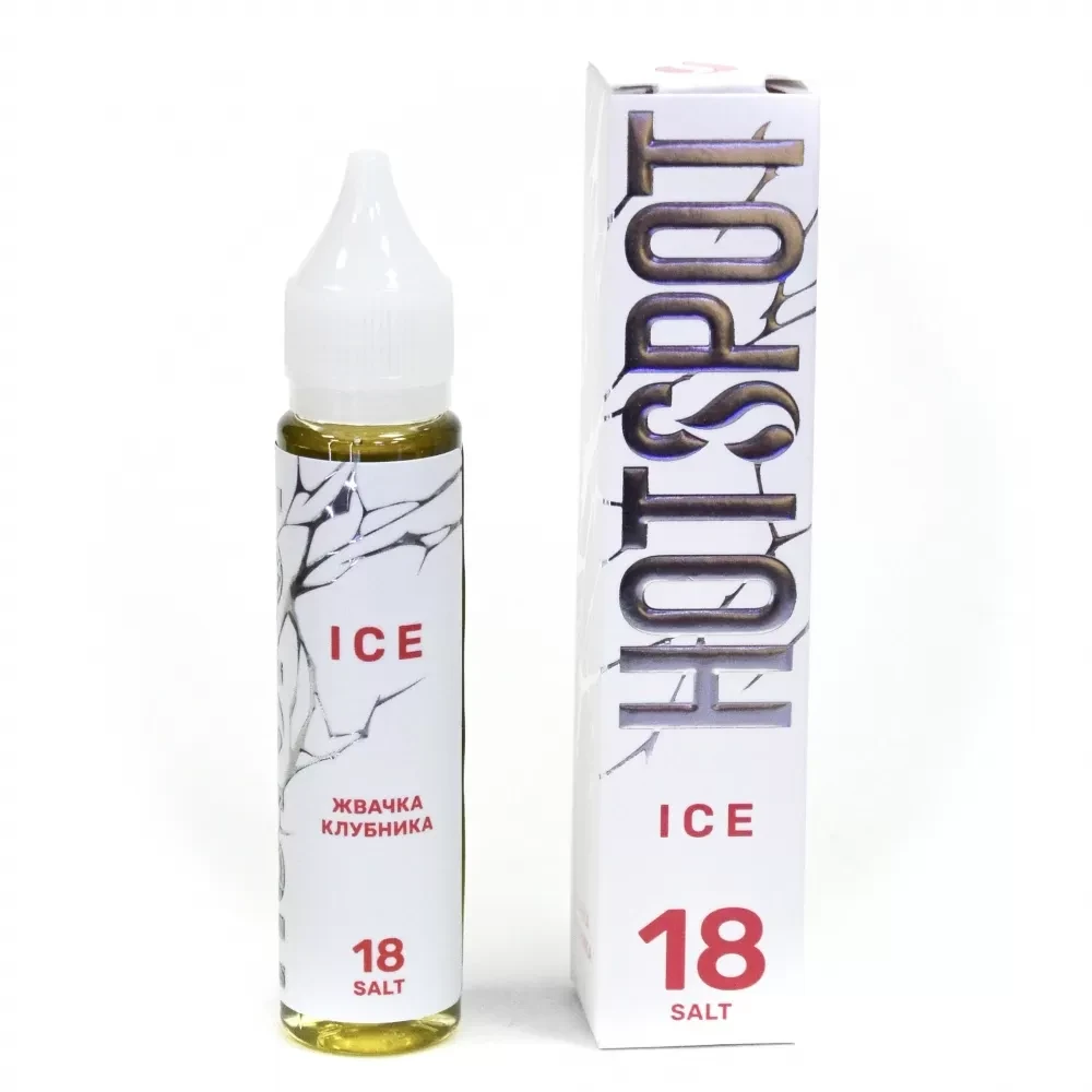 Жидкость HotSpot Ice 30 мл. 18 мг. - Жвачка-клубника