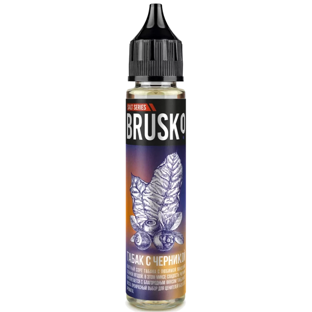Жидкость Brusko Salt 30 мл. 20 мг. - Табак с черникой