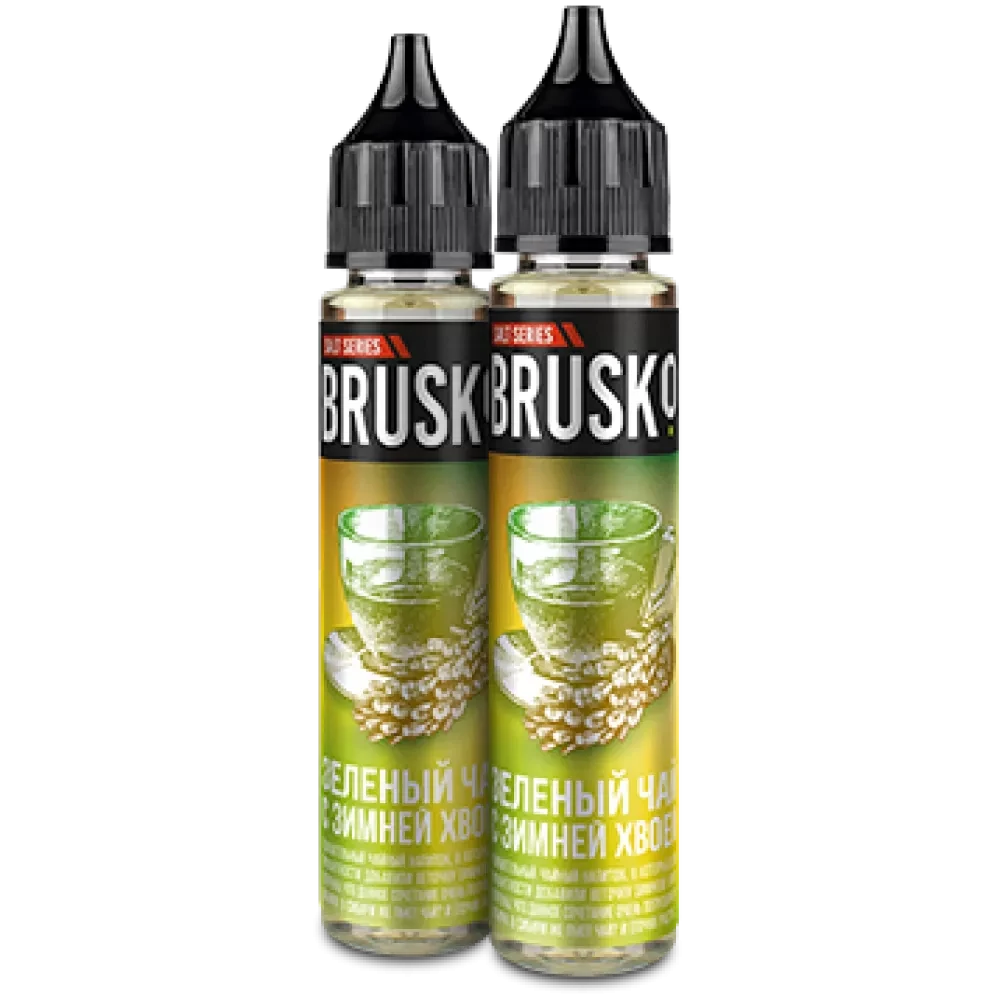 Жидкость Brusko Salt 30 мл. 20 мг. - Зеленый чай с зимней хвоей