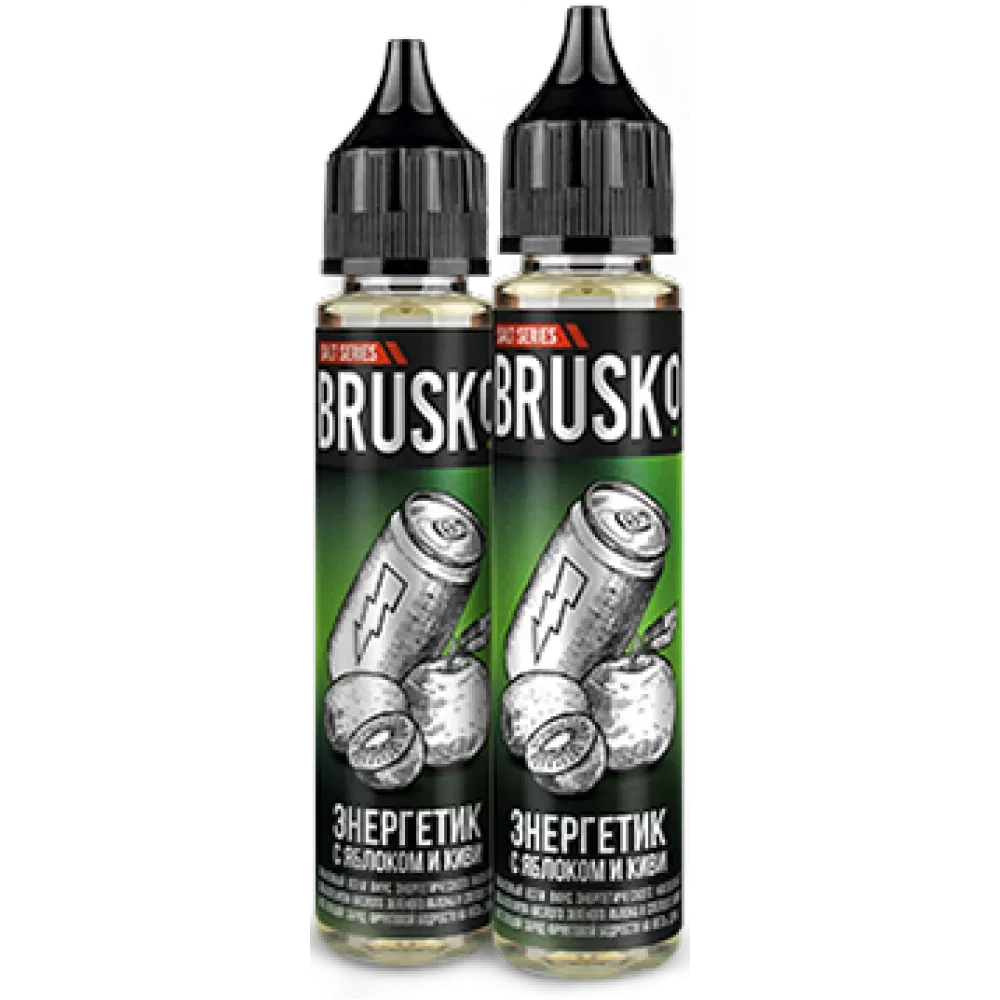 Жидкость Brusko Salt 30 мл. 50 мг. - Энергетик с яблоком и киви