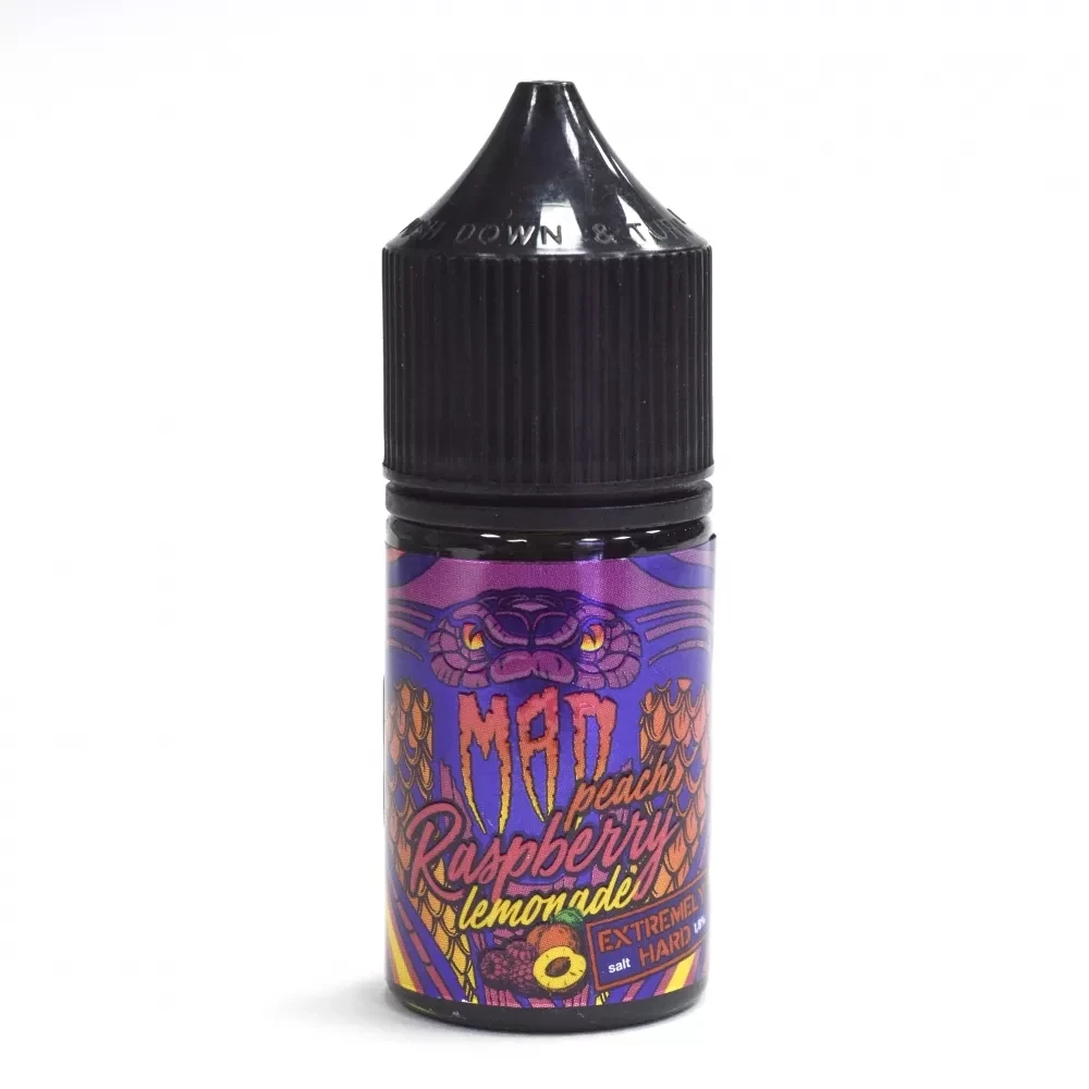Жидкость MAD, 30 ml - Лимонад малина-персик
